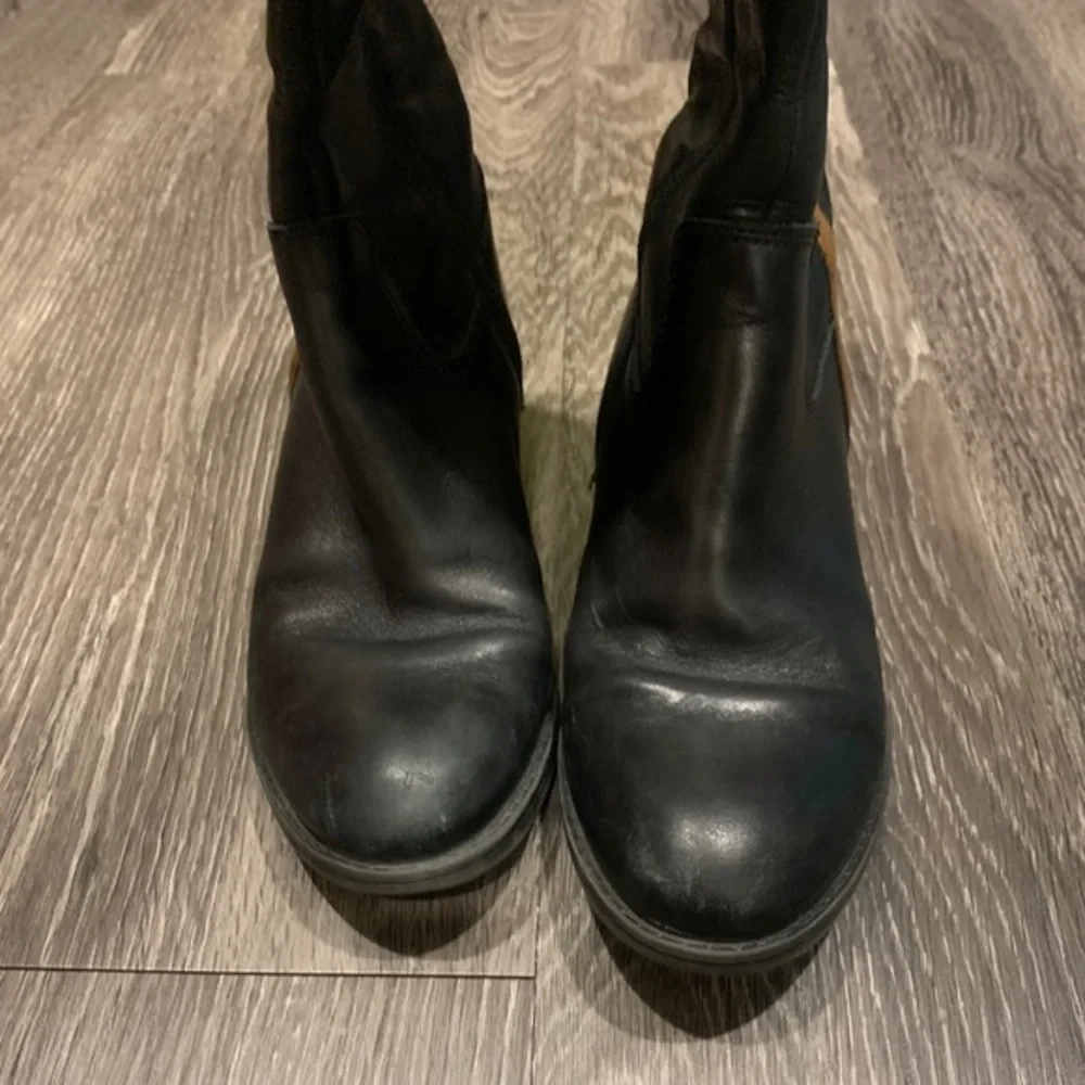 Franco Sarto Brown Black Riding Boots 7.5 Tall‎ - Picture 4 of 7